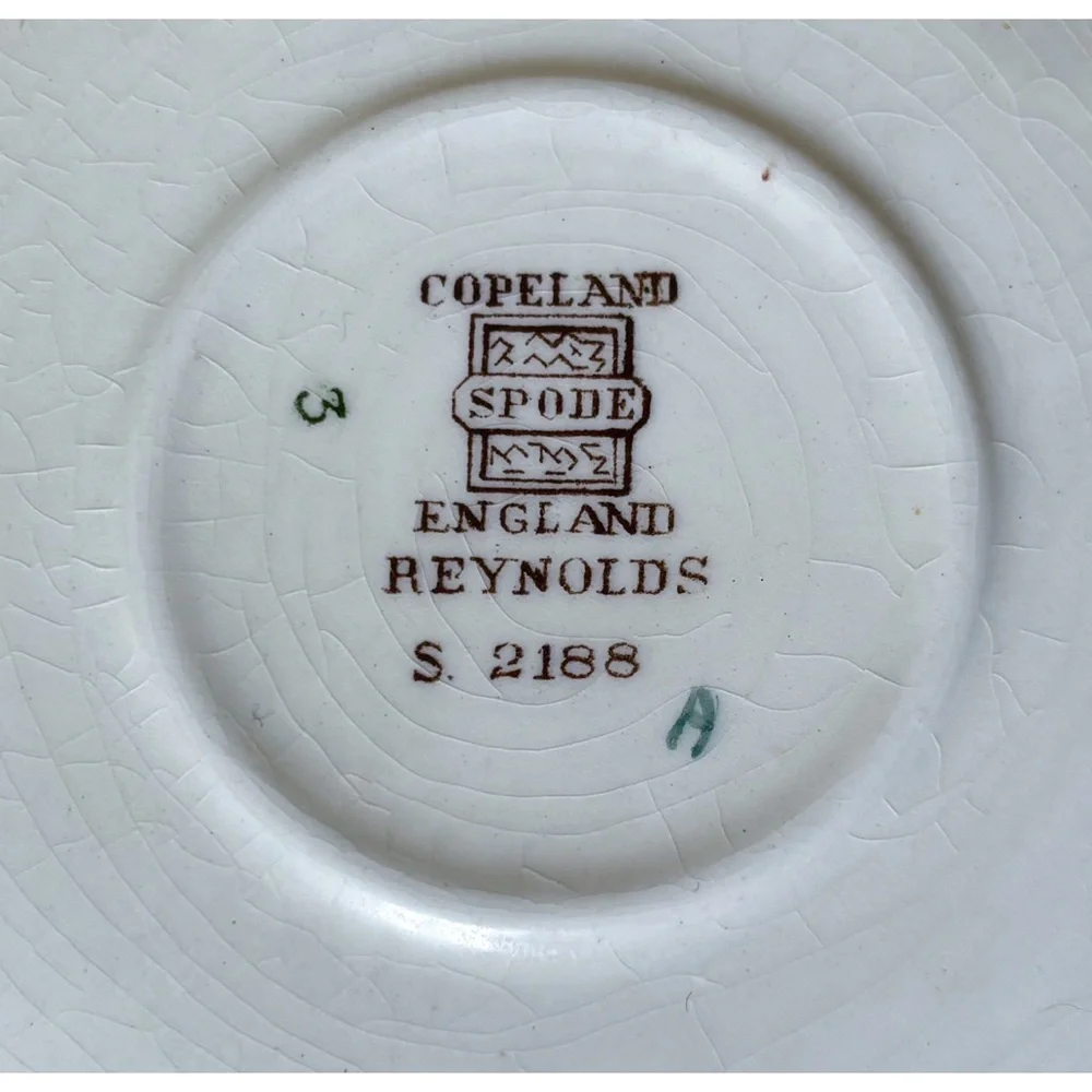 Vintage Copeland Spode Reynolds Floral Teacup Demitasse Cup And Saucer